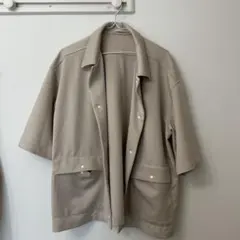 JUNRED ベージュ ストレッチシャツのサムネイル