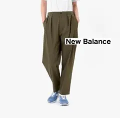 New Balance【未使用】Boylston 斜紋布錐形褲 深苔綠