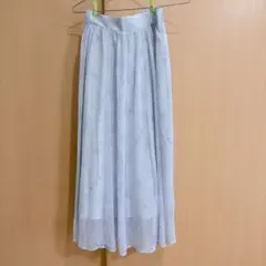 ライトブルー フレアロングスカートのサムネイル