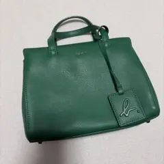 アニエスベー　2way バッグ　ハンドバッグ　ショルダーバッグ　グリーン
