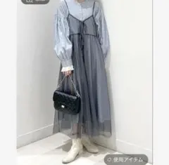 シャツワンピース　global work レディース