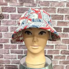 80s 90s usa製 Budweiser 総柄 バケットハットのサムネイル