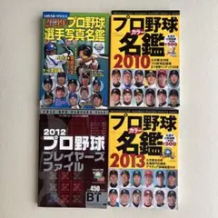 プロ野球選手名鑑セット 2009 2010 2012 2013