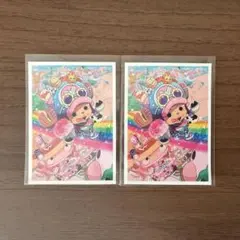 未使用 ワンピース 麦わらストア チョッパー 原宿 ステッカー 2枚セット