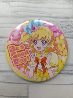 プリキュア トゥインクル缶バッジ5 駅長フローラ キュアフローラ 復刻