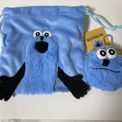 パペットスンスン サンキューマート 巾着 ポーチ