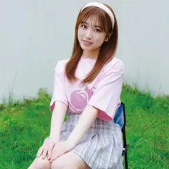 【KIRSH】ビッグチェリー半袖Tシャツ/矢吹奈子コラボ/ピンク/IZ*ONEのサムネイル