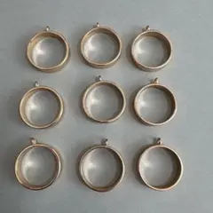 訳あり　レジン　丸枠　9個セット　118