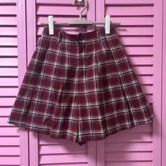 Honeys 赤 キュロット ミニスカート インパン ショーパン ハニーズ