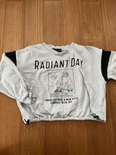 美品 女の子 キッズ 140 ロンT 薄手トレーナー ブルー