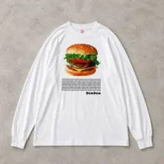 JEANS FACTORY DOMDOM コラボハンバーガーバックプリントT Lのサムネイル
