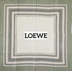 大判✨LOEWE ロエベ 大判ストール シルク リネン アナグラム 総柄
