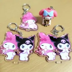 マイメロディ×クロミ×宇佐美コラボ キーホルダー