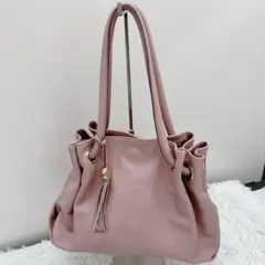 超美品】Melissa メリッサ 定価23100円 本革バッグ ピンク レザー 