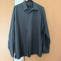 【試着のみ】UNIQLO:C ブロードオーバーサイズシャツ ダークグリーン L
