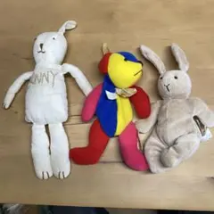 子供用ぬいぐるみ 3体セット ウサギとクマ