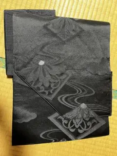 喪服 着物 帯 夏冬リバーシブル模様入り 名古屋帯