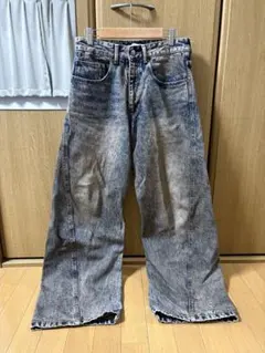 WYM LIDNM CURVED DENIM ヴィンテージインディゴ 美品 S
