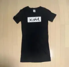 エックスガール ワンピースホワイト ブラック