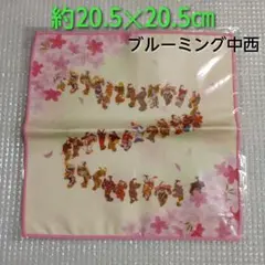ブルーミング中西 ハンカチ 日本の歴史 風俗画 日本製 미개봉 신품