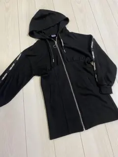 ANAPGIRL ロゴテープパーカーワンピースS