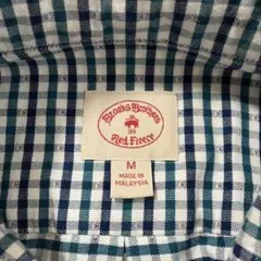 美品ブルックスブラザーズ　レッドフリース　チェック　ボタンダウンシャツ　サイズM