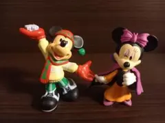 ミッキーマウス　ミニーマウス　フィギュア2点セット