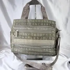 美品　CHARLES JOURDAN ショルダーバッグ ロゴ入り