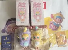 POPMART baby Molly ポケット フレンズ 2点セット 紫 黄色