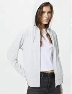 ユニクロ　エアリズムUVカットメッシュフルジップパーカ