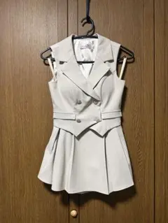 an Andy セットアップ ベージュ Sサイズ ミニドレス キャバドレス 美品