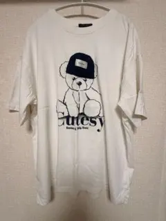 Tip Top テディベア プリント 半袖Tシャツ ホワイトのサムネイル