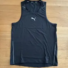 【PUMA】ランニング タンクトップ シングレット ブラック メンズM相当