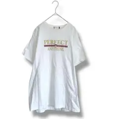 【ブラウニー】Tシャツ　半袖　コットン　英字ロゴ　ユニセックス　ホワイト　Mのサムネイル
