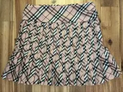 Burberry Blue Label プリーツスカート ピンクチェック 36のサムネイル