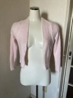 DAY CLOSET カーディガン　ピンク　ボレロ　姫系　可愛い　秋冬のサムネイル