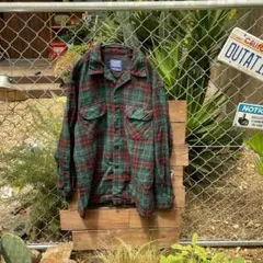 極美品 90s ヴィンテージ ウールシャツ 長袖 ペンドルトン チェック L