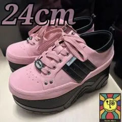 定価8690円◆ 24cm YOSUKE 厚底スニーカー Gソール ピンクのサムネイル