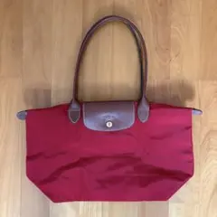 美品　ロンシャン　プリアージュ　ハンドバッグ　肩がけ　ショルダーナイロン　レザー