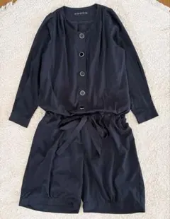 kOhAKU(コハク）オールインワン セットアップ風 パンツ ウエストリボン