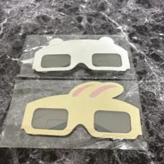 ちいかわパーク　3Dメガネ　ウサギ　ちいかわ　2点セット