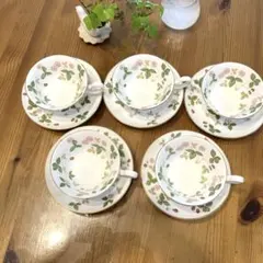 ウエッジウッドワイルドストロベリー5客