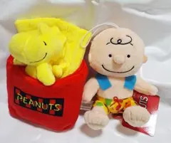 PEANUTS チャーリー・ブラウン　ウッドストック　 ぬいぐるみセット
