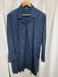 johnbull コート　リネン ネイビー　M