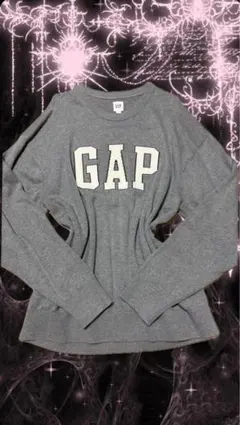 GAP グレー ニットトレーナー Lサイズ オーバーサイズ