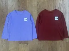 ザノースフェイス　 ロングスリーブ　スクエアロゴティー　120 2枚セット