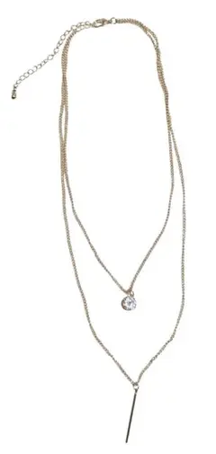 二重ゴールドチェーン　ネックレス