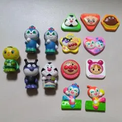 アンパンマン　くっつくんです9個セット＋フィギュア5体
