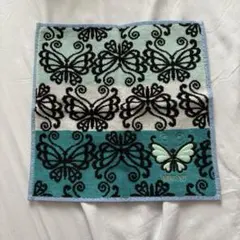 ANNA SUI 蝶模様タオルハンカチ