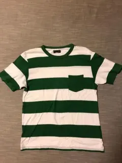 JELADO ボーダー Tシャツ　38 緑白のサムネイル